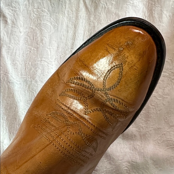 Vintage Wrangler Cowboy Boots Men’s Leather Blue Brown Size 8.5 - Picture 13 of 13